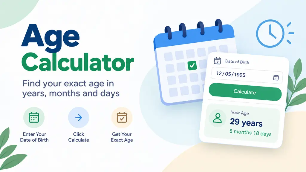 AI age calculator for calculating exact age from date of birth